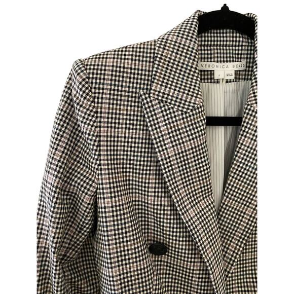 Veronica Beard Grey Plaid Diego Dickey Jacket Blazer 2 EUC - Picture 8 of 14